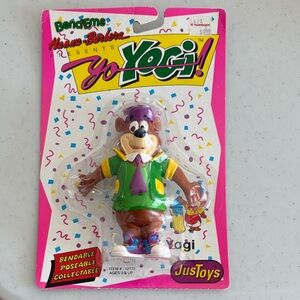Vintage 1991 Yo Yogi! Yogi Bear Bendable Action Figure
